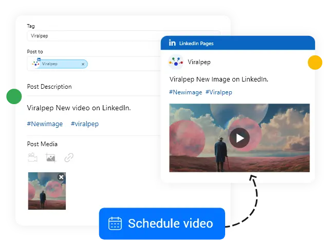 linkedIn video scheduling